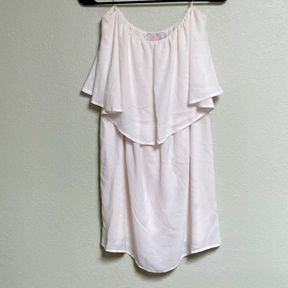 Coveted Clothing Dresses & Skirts - Coveted Strapless formal MIDI Dress Size L